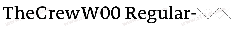 TheCrewW00 Regular字体转换
